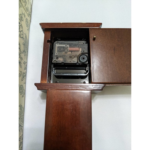 New Vintage 1991 Bombay Company Miniature Mantle Grandfather  New vintage 1991 Bombay company miniature mantle grandfather clock